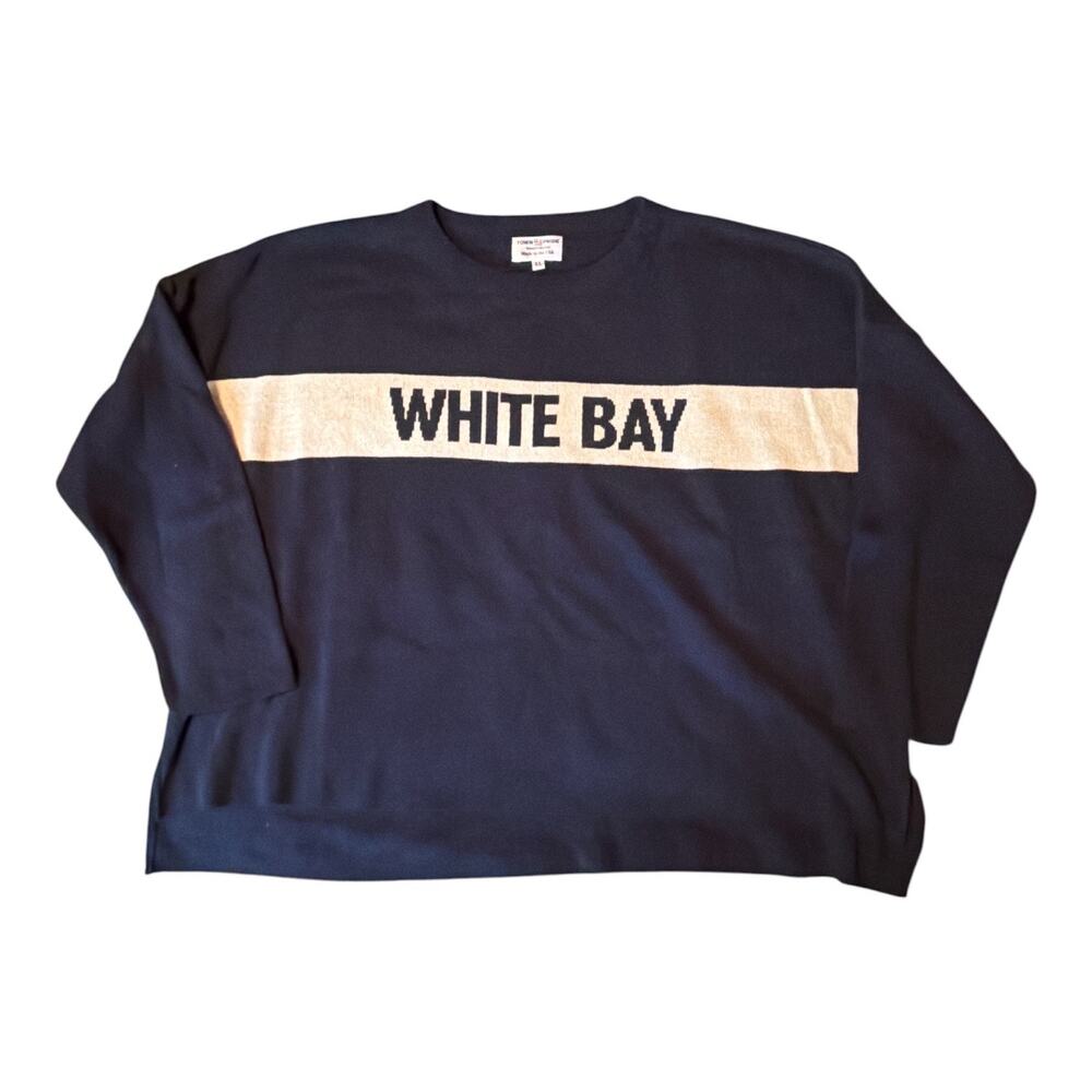 Town Pride Made In USA White Bay XL Sweater NWT